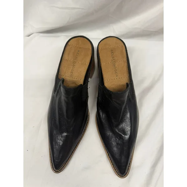 Kelsi Dagger NEW‎ Women's Sz 7 Brooklyn Mason Pointed-Toe Mules in Oxford Black - Image 4