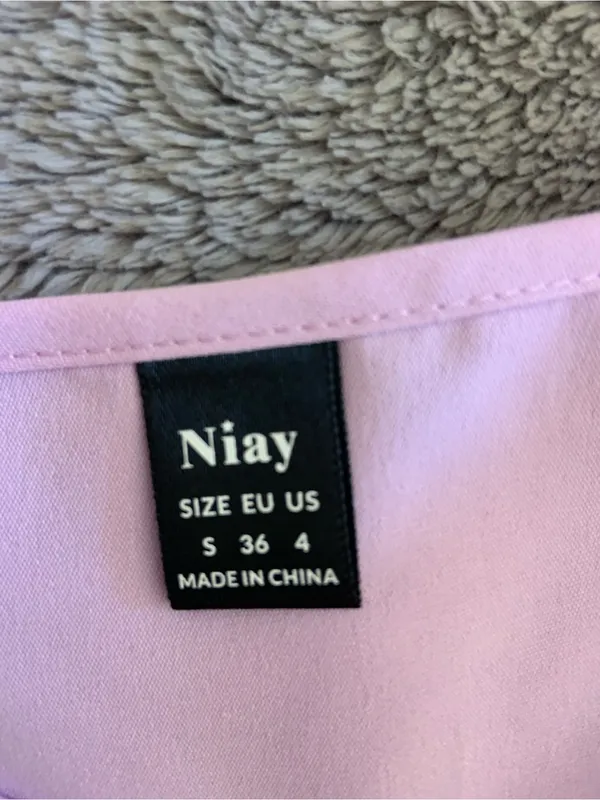 Lilac Puff-Sleeve Square Neck Mini Dress - Image 3