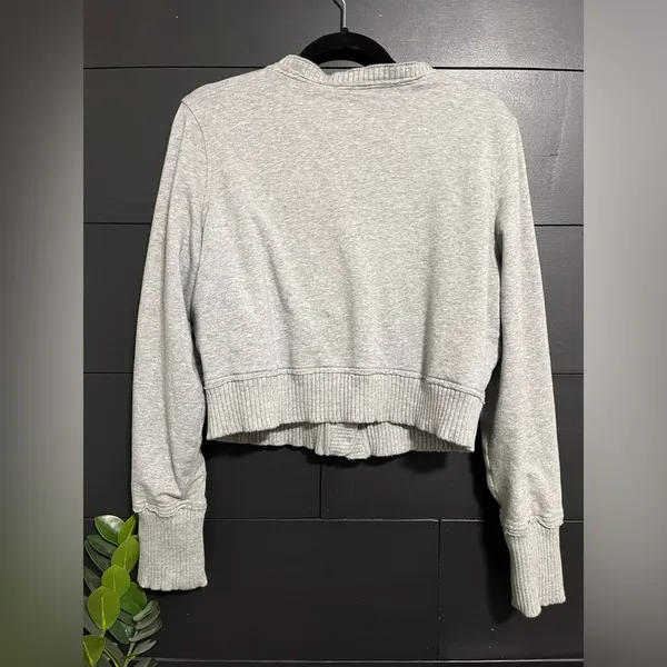 Sweatshirt Button Up Cardigan Crewneck Vintage Old Navy Women’s Sz XL GUC - Image 3