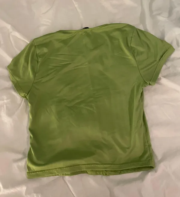 Sincerely Jules Cropped Green Shirt - Image 2