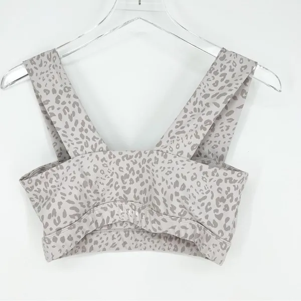 All Fenix Animal Print Bandeau Activewear‎ Sports Bra Women's M Gray Gym Girl - Image 3