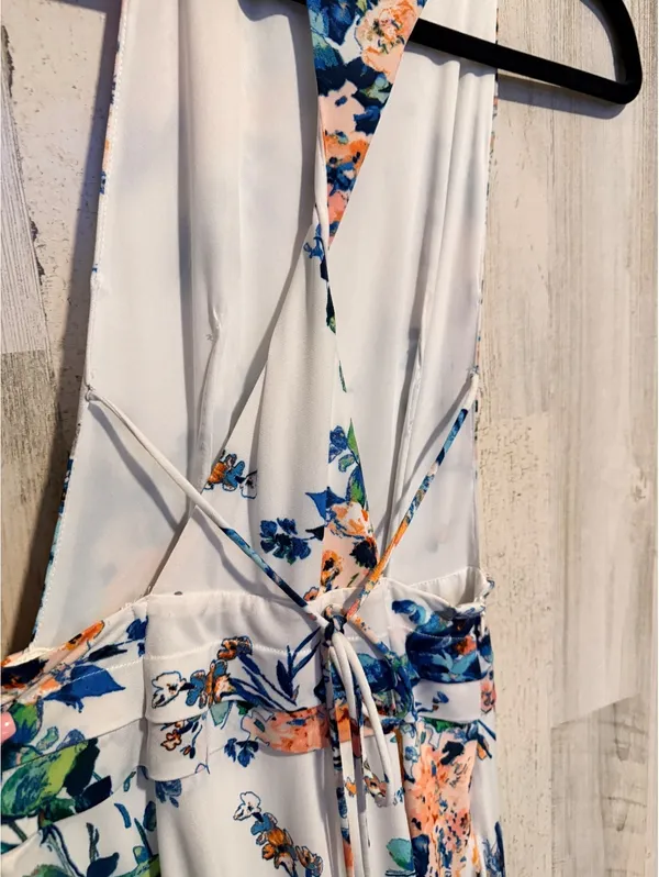 Trafaluc Zara Taller Medium Floral Maxi Dress Sleeveless Boho Romantic - Image 6