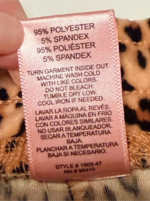 Juicy Couture leopard print soft velour lounge pant, pull up elastic waist, sz L - Image 8