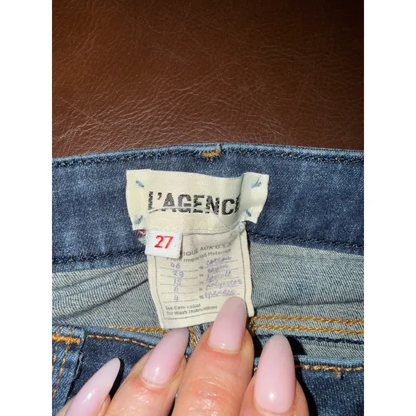 L'Agence Blue Denim Jeans - Image 2