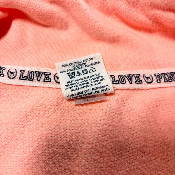 Victoria's‎ Secret PINK Full Zip Athletic Jacket Orange Size M - Image 9