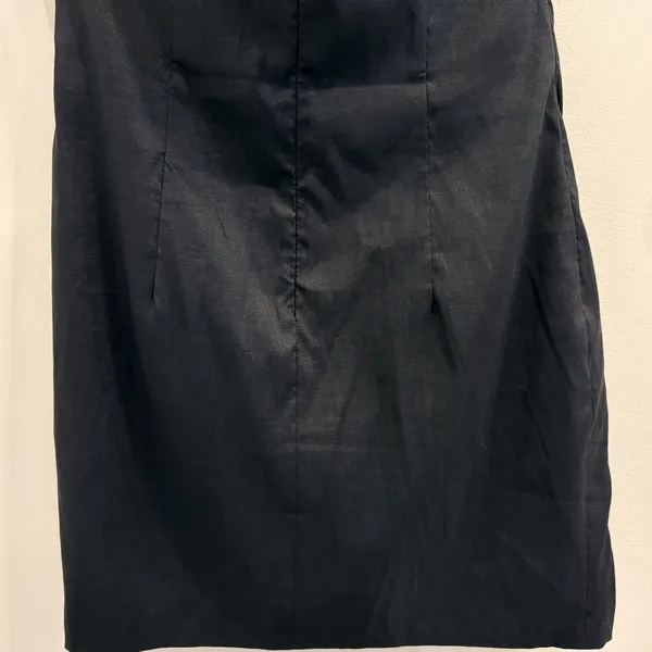 VTG Y2K Jessica McClintock Black Strapless‎ Ruched Mini Cocktail Dress LBD Sz 14 - Image 7