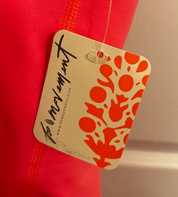 NWT Free People Movement ‘Never Better’ Neon Coral Women’s size XS Jumpsuit - Image 5