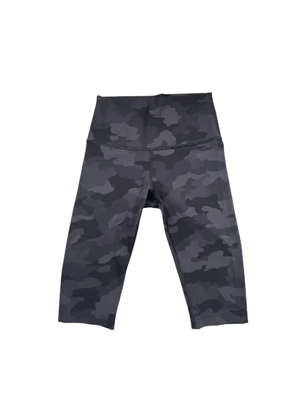 Lululemon Align High Rise Crop Leggings 4 Black/Gray Camo 21" - Image 2