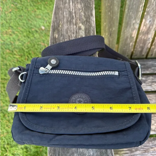 Kipling‎ Live Light Sabian Black Mini Messenger Crossbody Flap Bag W - Image 6