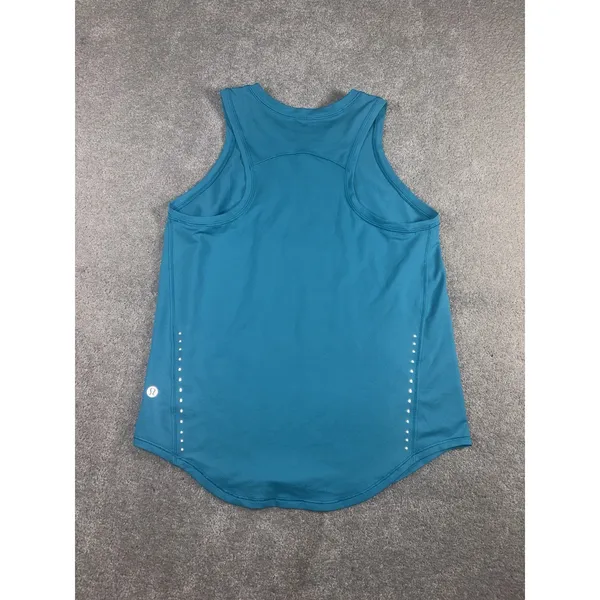 Lululemon High-Neck Running and Training Tank Top Turquoise Tide 4 - Image 3