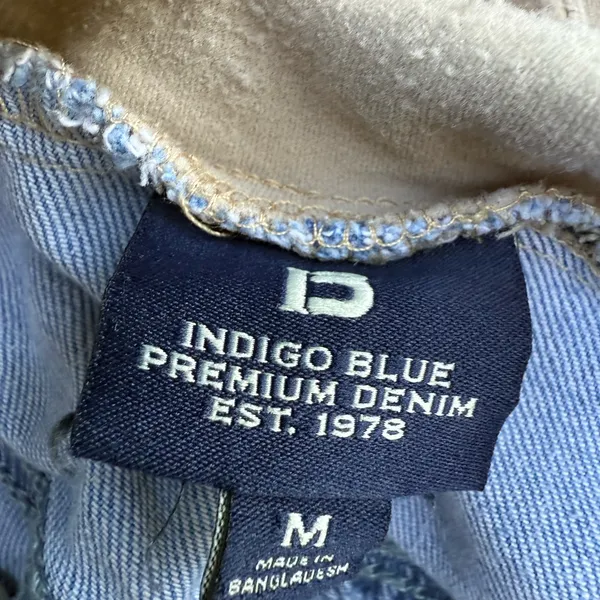Maternity ..Indigo Blue Women's Denim Jeans in Light and Dark Shades Maternity. - Image 2