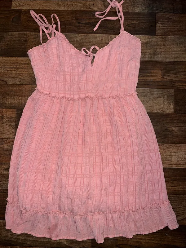 Forever 21 Pink Tie-Shoulder Mini Sundress - Image 3