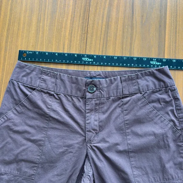 Y2K Vintage Daisy Fuentes Sz 6 Cotton Capris Brown Boho Gorpcore Cargo Indie - Image 4