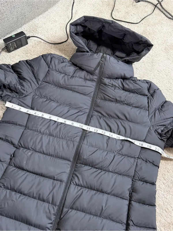 Uniqlo Women’s Ultra Light Down Long Coat Hooded in Black L - Image 12