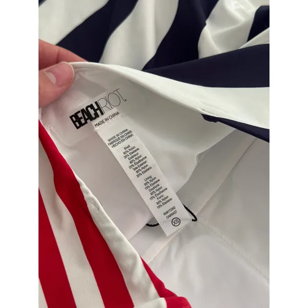 BEACH RIOT Amber One Piece Star Spangled Stripes Size XS NEW - Image 6