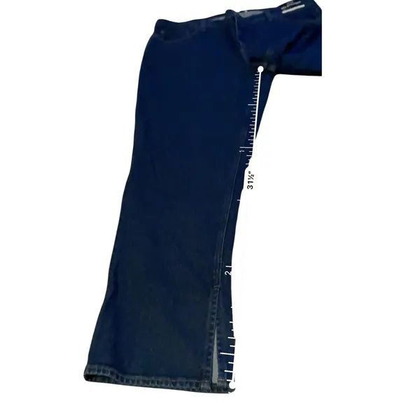 Abercrombie & Fitch NWT 90s Straight Jeans Womens 33 Blue Curve Love‎ Mid Rise - Image 8