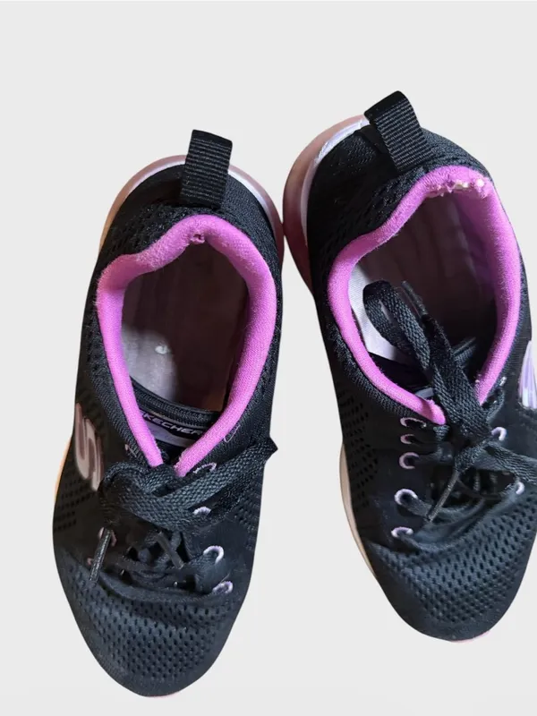Skechers Women's Black & Pink Air-Cushion Walking Shoes Size 7.5 - Image 9