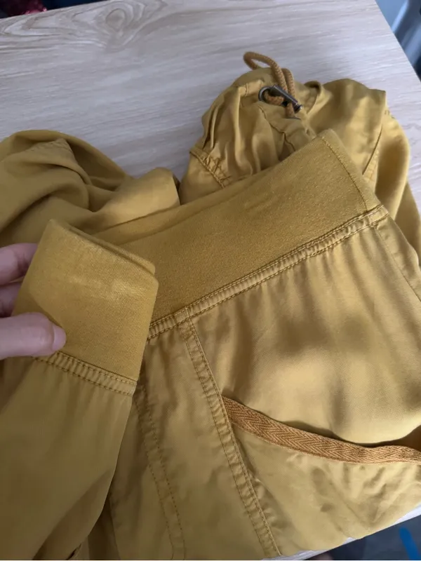Xcvi XS Yellow Marigold Pants Straight Baggy Cargo Boho Gypsy Hippie Relaxed - Image 5