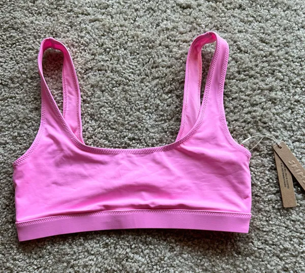 SKIMS Signature Swim tank bikini top light pink - Image 2