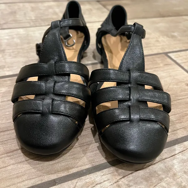 Genuine Leather Sandals Gladiator Roman Loafers Flats Slip On Office Shoes Pumps - Image 8