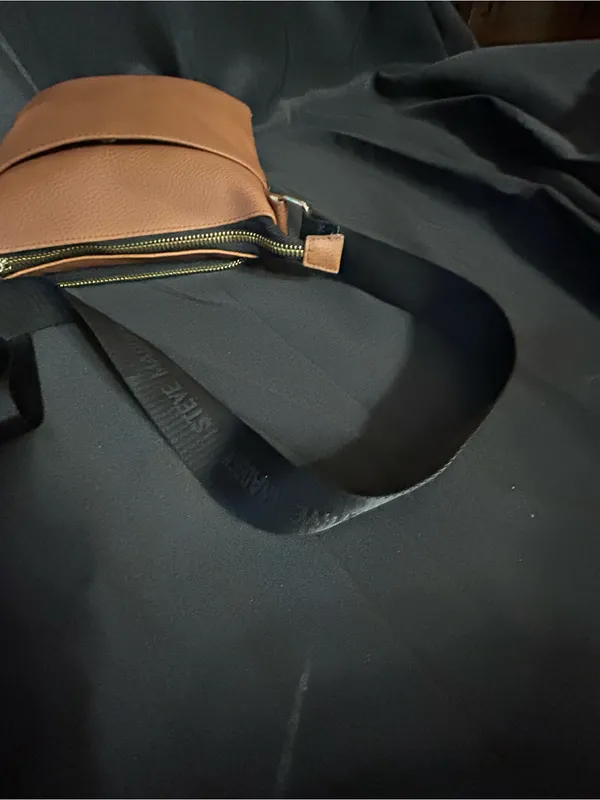 Steve Madden Tan Embossed Logo Crossbody Bag - Image 7