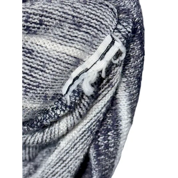 Abercrombie & Fitch Navy Blue White Striped Full Zip Up Long Sleeve Hoodie Sz XS - Image 5