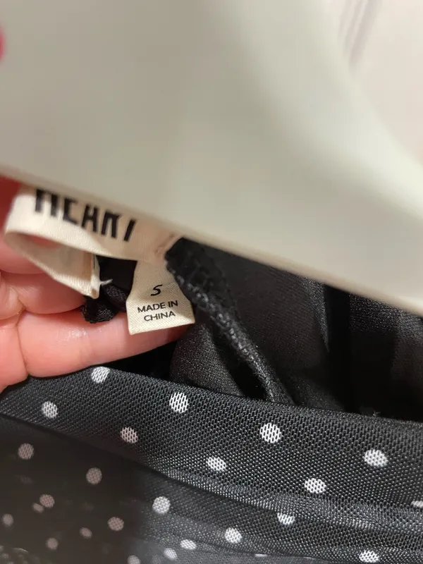 Polka dot skirt black - Image 3