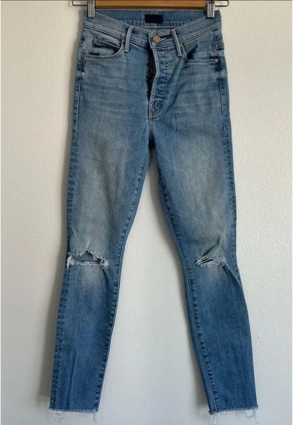 MOTHER Denim The Stunner Ankle Fray Hit The Jackpot - Image 2