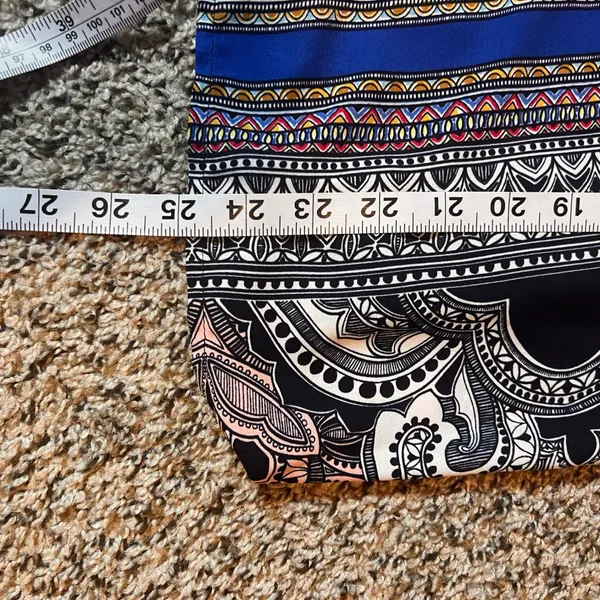 Glam Tank‎ Top Bohemian Print Sleeveless Casual Blouse Festival Top M - Image 4