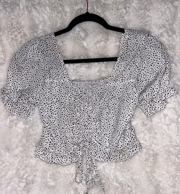 SheIn Ruched Crop Top - Image 2