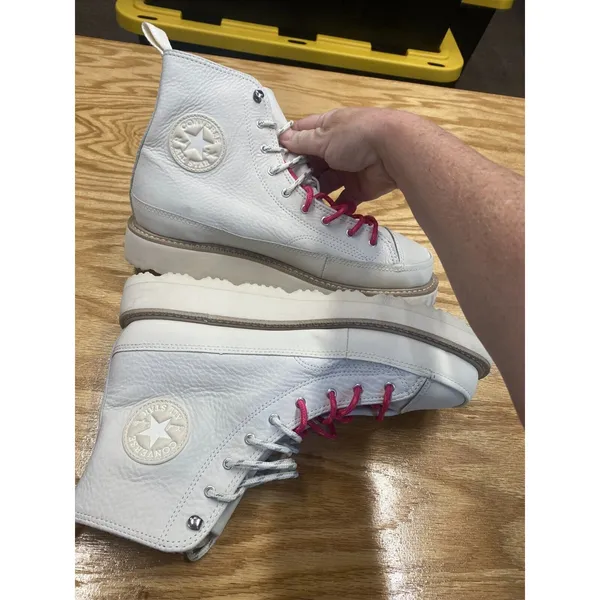 Converse Chuck Taylor All Star Egret Shoes Men Ivory Logo Sneakers S60 - Image 4
