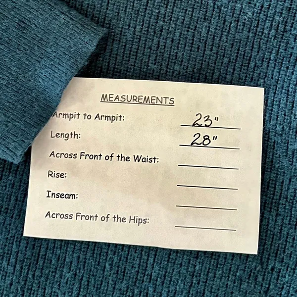 FREE PEOPLE Softly Structured Solid Teal Sweater Turtleneck Tunic Knit Medium - Image 13