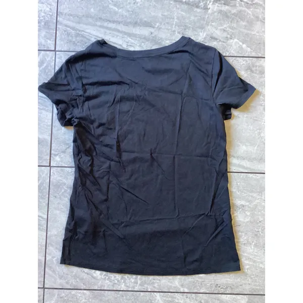 Quince NWOT Cotton Modal Scoop Neck Tee Black S Short Sleeve - Image 6