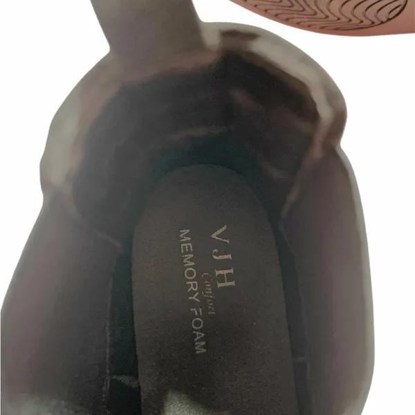 VJH Comfort Slip On Ankle Boot, Western Almond Round Toe Elastic Chelsea Boots - Image 5
