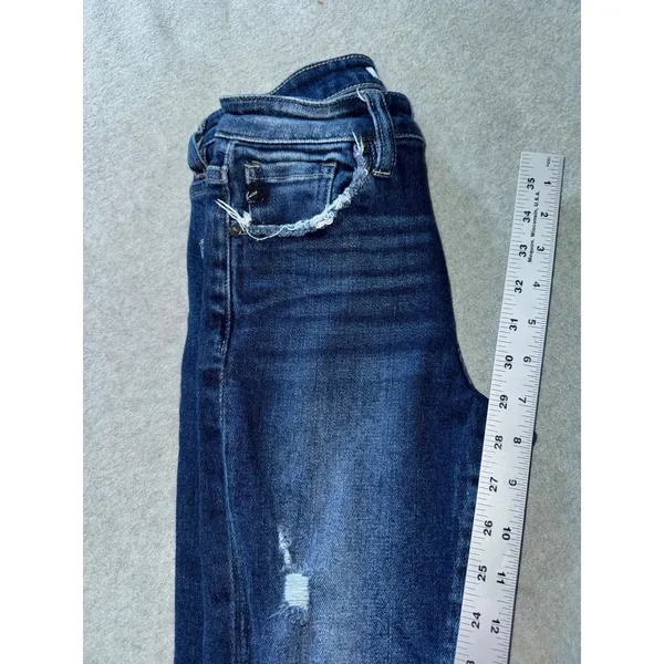 KanCan Women's Distressed Denim Blue Skinny Jeans Size‎ 24 - Image 9