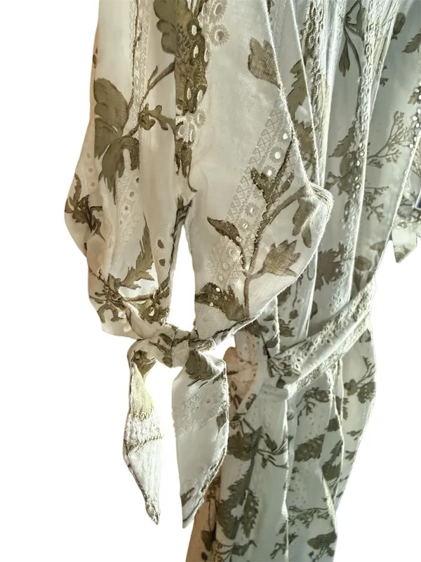 ZARA Dress Mini Floral Print Small - Image 4