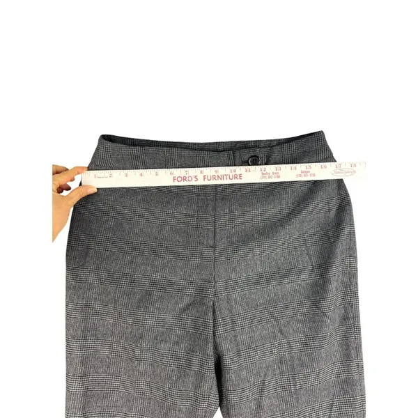 Jones‎ New York Signature Petite 10P Houndstooth Pants Wool Blend Bootcut Career - Image 2