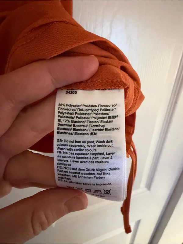 Helly Hansen Cinch Sides Orange Tank Top - Image 4