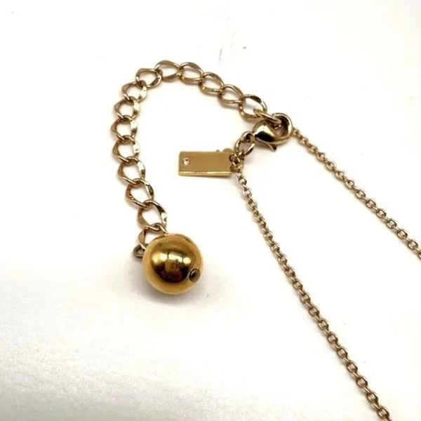Kate spade Gold tone‎ Signature Logo Pendant Charm open spade designer necklace - Image 4