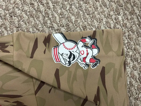 Cincinnati Reds Camouflage Ken Griffey Jr #3 MLB Jersey - Image 8