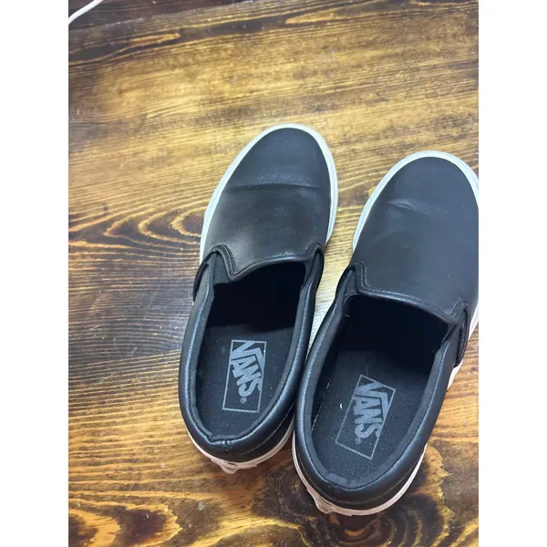 Vans Black Slip‎ On Sneakers M7/W8.5 - Image 3