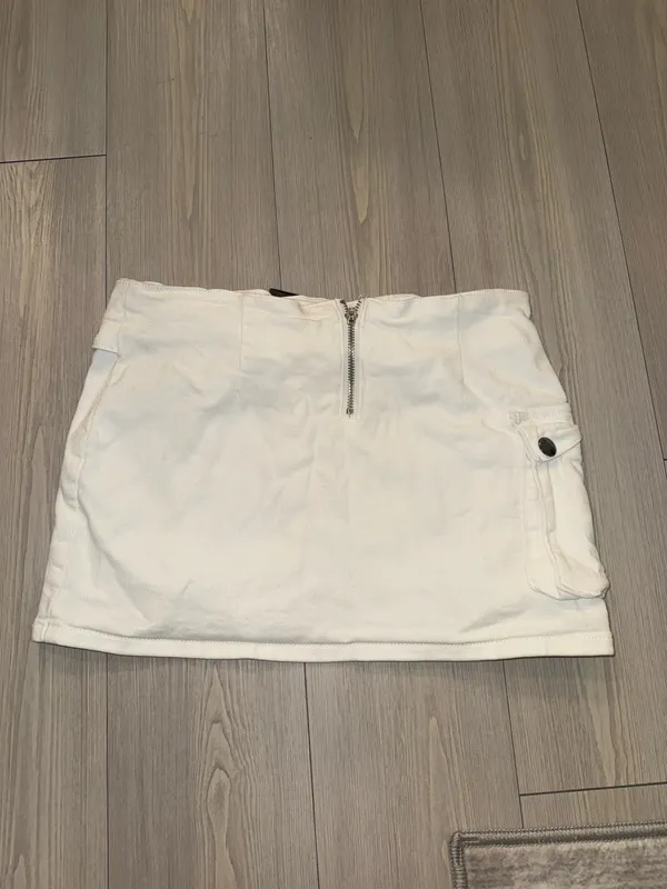 Edikted Roux Belted Mini Skirt white size S - Image 4