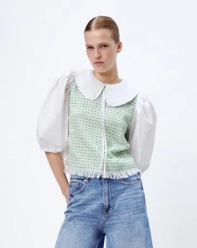 ZARA Peter Pan Collar Top - Image 2
