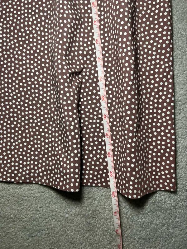 Vintage 90s Made in the USA Alyn Paige Maxi Polka Dot Dress - Image 4