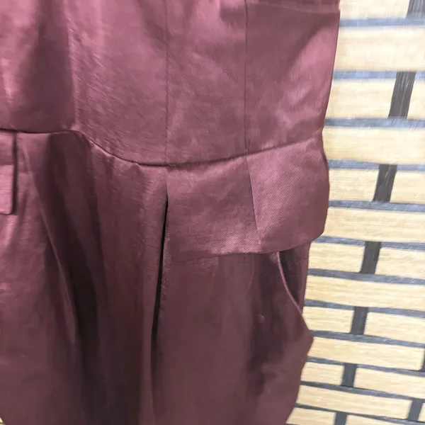 Nanette Lepore Brown Satin Dress Size‎ 4 - Image 6