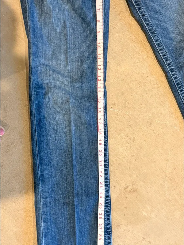 Ariat Women's Dark Blue Wide Leg Jeans - Image 7