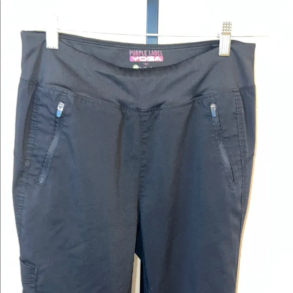 Purple Label Black Cargo Jogger‎ Pants Size undefined - Image 3