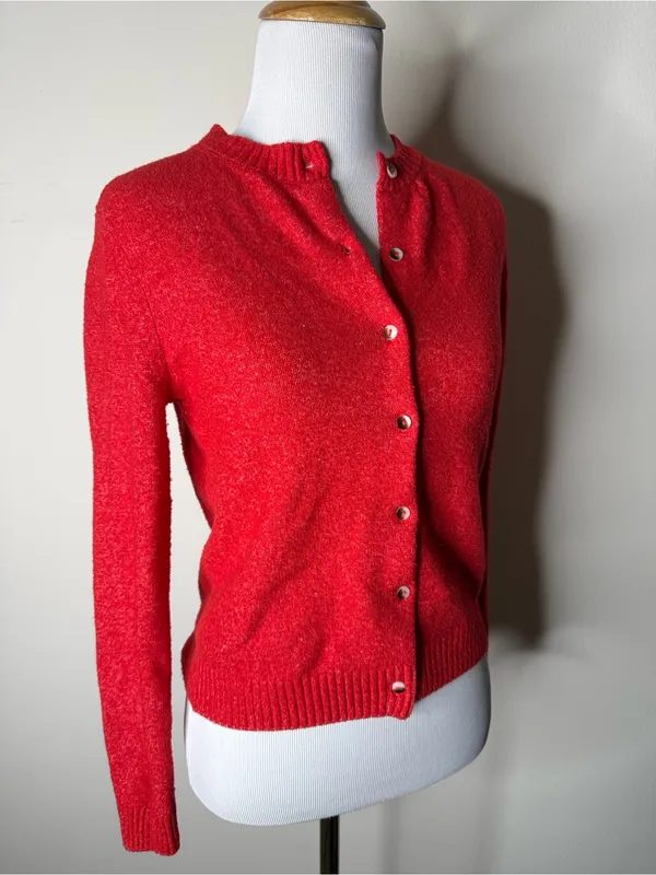 Kimchi Blue Urban Outfitters Red Cardigan - Image 2