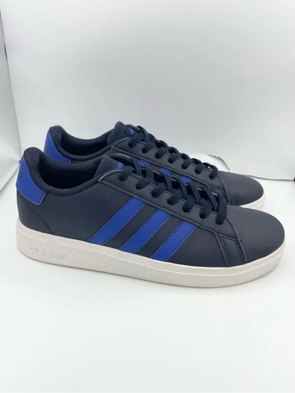 Adidas Grand Court blue lace-up unisex sneakers Size 6 - Image 13
