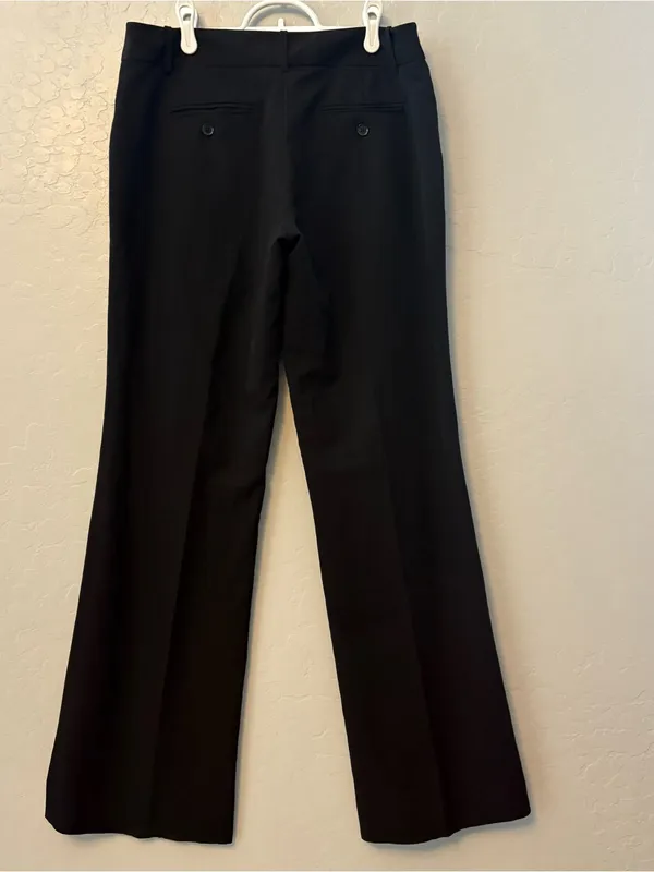 Express editor black wide leg dress pants size 6 - Image 8